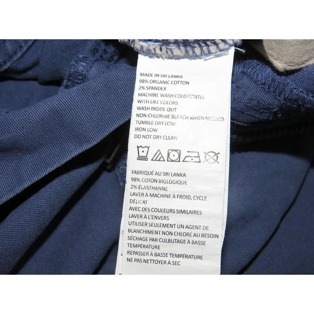 PRANA Cotton Blend Stretch Blue 9